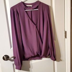 Lush, Purple dress shirt, L